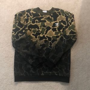 Adidas original camo crew neck